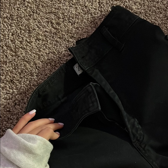 Black Marine Wide Leg Jeans - Picture 5 of 5